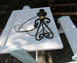 Petite lampe à poser en fer forgé 17 cm x 10 cm pour petite 