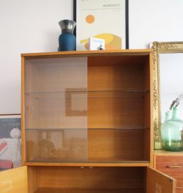 Bibliotheque vitrine vintage années 60