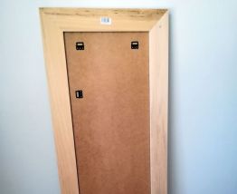 Miroir bois blanchi