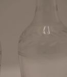 Paire de carafons huile et vinaigre taillé