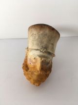Pipe en écume et ambre XIXème tête de Zouave