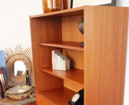 Bibliothèque vitrine vintage style scandinave années 60