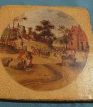 image sur bois ,  ancien , vintage