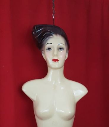 Buste mannequin de vitrine - thermoformage vintage - 1960
