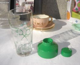 Shaker Vintage Vert Motif Tennis Raquette 