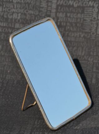 Miroir de barbier ancien sur pied