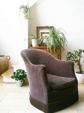 Fauteuil crapaud ancien