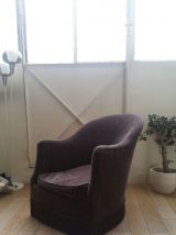 Fauteuil crapaud ancien