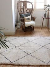 Tapis beni ouarain tissé main