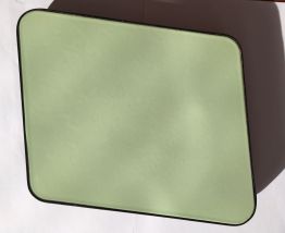 Dessous de plat en formica vert d'eau vintage 
