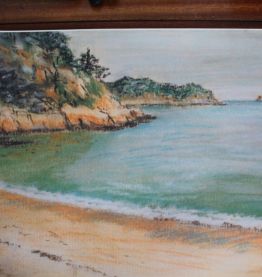 Lot de 4 sets de table d'après pastel paysage breton 