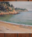 Lot de 4 sets de table d'après pastel paysage breton 