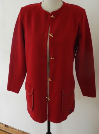 Gilet long Le Minor en  maille vintage Fabriqué en France