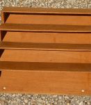 porte courrier ancien en bois , a suspendre