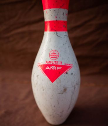 Quilles de Bowling véritables.