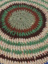 Coussin crochet vintage