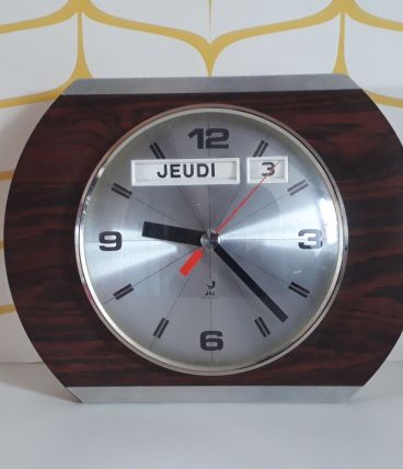 Superbe Horloge Murale JAZ electronic . 1975.