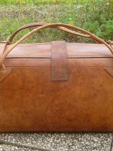 grand sac en cuir de voyage de Madagascar