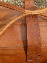 grand sac en cuir de voyage de Madagascar