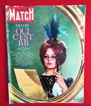 Paris Match n°716 - Brigitte Bardot - 1962