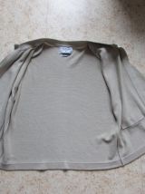 Jolie veste beige Chanel 100 % coton, Made in Scotland; 