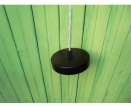 Suspension industrielle tôle émaillée années 60
