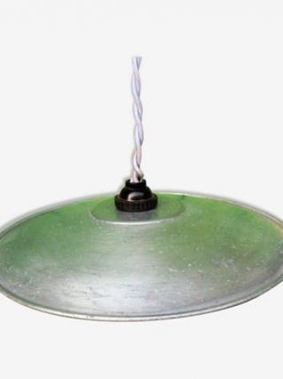 Suspension industrielle en aluminium années 40