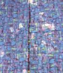 50/60's Tissu imprimé rouge gris noir FORMES LIBRES Design