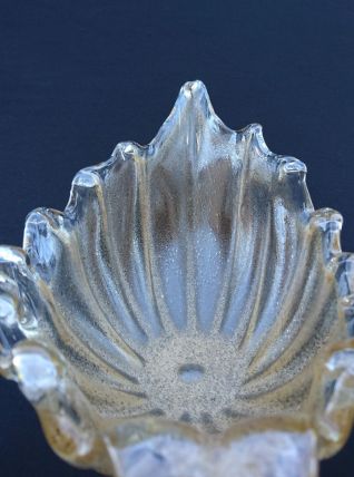 Centre de table en cristal avec incrustations