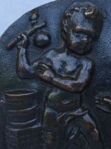 Bas-relief sculpté en bronze - France - XIXeme siècle