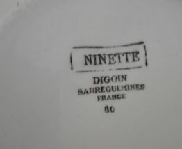 Service assiettes ancien bon état