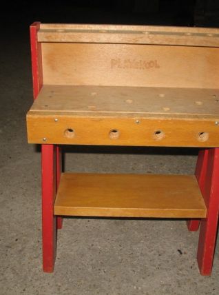 Atelier établi en bois PLAYSKOLL jouet enfant vintage