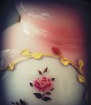 vintage abat jour opaline - globe verre rose- luminaire
