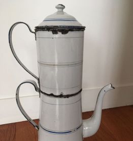 Cafetière Ancienne Émaillée 2,5 Litres