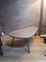 table basse tripode pied en epingle 