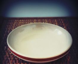 Gien - assiette en grès vernissé vintage