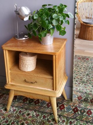 Chevet vintage pieds compas