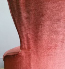 Fauteuil crapaud terracotta