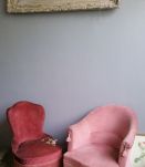Fauteuil crapaud terracotta