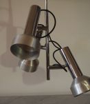Suspension années 50 en métal chromé et alu