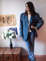 Blazer pied de poule Cerruti vintage