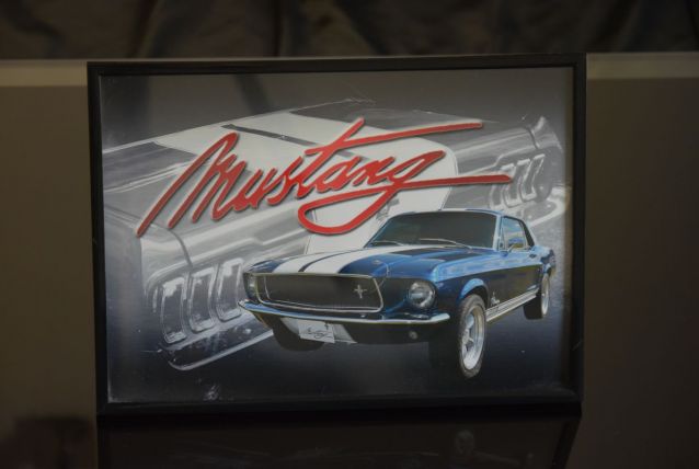 photo Mustang encadrée
