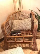 Fauteuil Rotin 1970