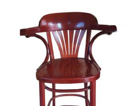 Lot de 2 Tabourets de bar avec dossier type Baumann