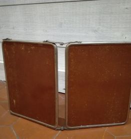 Miroir de barbier double