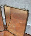 Miroir de barbier double