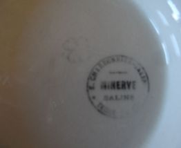Assiette/Plat faïence pied douche Salins 
