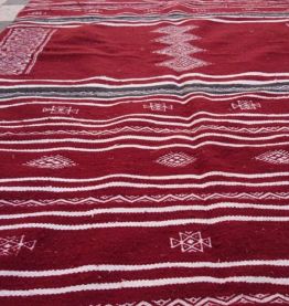 Tapis kilim berbère Bordeaux 240cm*135cm