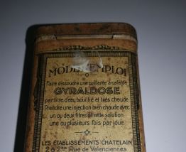 Boite métal médicament "Gyraldose"