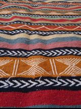 Tapis kilim berbère multicolore fait main 145cm*100cm